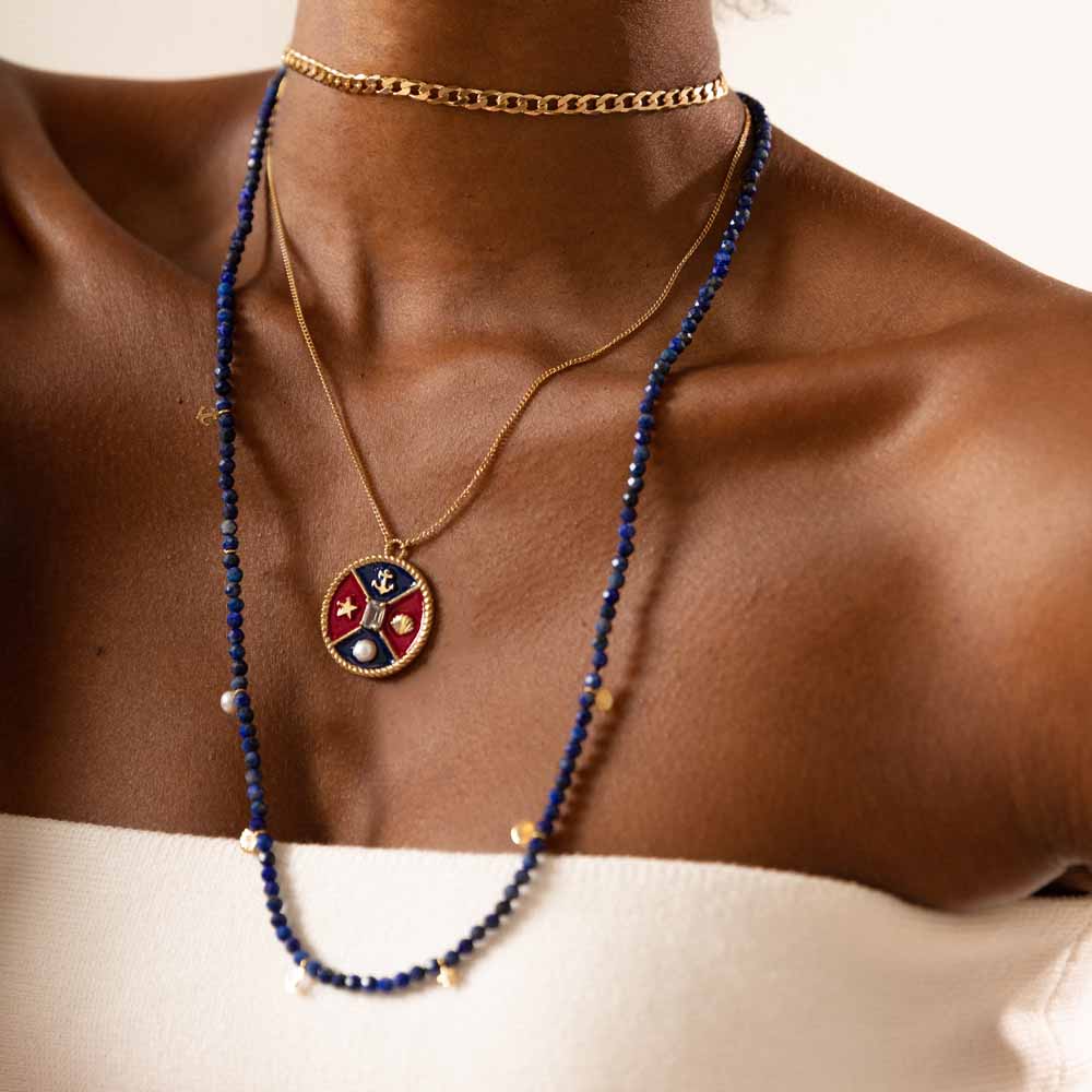 
                      
                        Colar Navy Beads
                      
                    