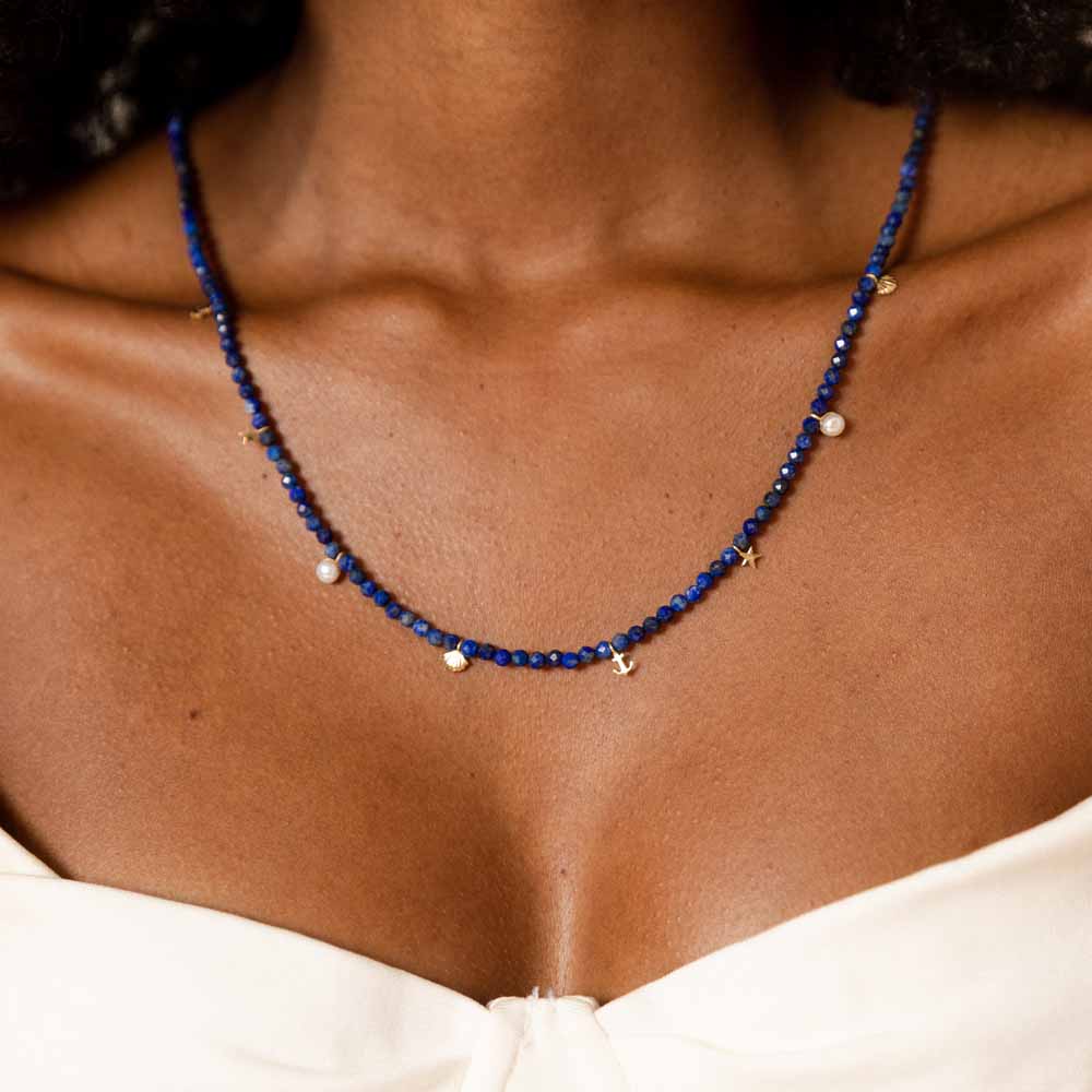 Colar Navy Beads