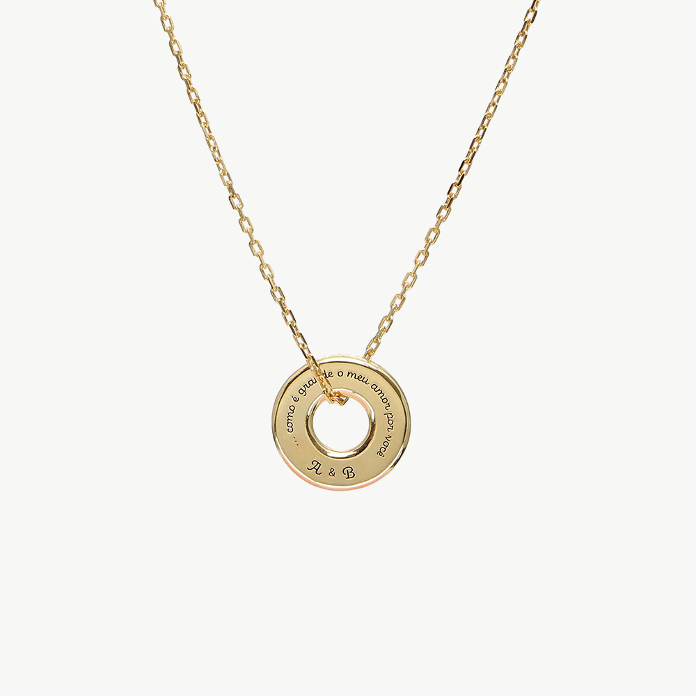 Colar Initials Flip